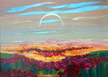 "Atardecer" by Beatriz Zucaro, Oil on Canvas