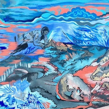"Buried Treasure" by Samantha Catron, Acrylic and Gouache on Canvas