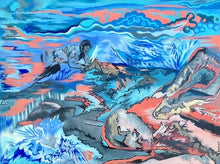 "Buried Treasure" by Samantha Catron, Acrylic and Gouache on Canvas