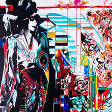 "The Cyberspace Between Us" by Samantha Catron, Acrylic and Gouche on Canvas