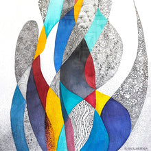 "Benevolence" by Al Esquerra, Mixed Media on Board