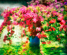 "Flower Vase in a Pool of Water 2” by Americo, Digital Painting/ Giclée on Canvas