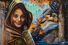 "Skybound" by Arina Luma, Mixed Media on Canvas