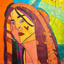 "Lady with a Heart on Chick" by Catherine Benita, Giclée on Canvas