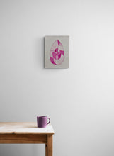 "Small Pink Diamond" by Sarah  Leverence, Acrylic on Canvas