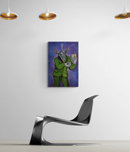 "Buffalo Bull The Artist" by Nagui Achamallah, Acrylic on Canvas