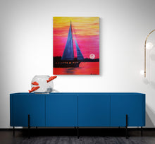 "Sailing Away" by Moira Lumpkin, Acrylic on Canvas