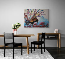 "Melting Piano" by Pouneh Asli, Acrylic on Canvas