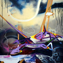 "Last Setting" by Harry Salmi, Acrylic and Spray Paint on Canvas