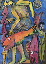 "Untitled" by Oscar Martínez, Acrylic on Paper
