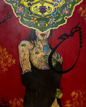 "Homesick" by Niloo Pariscari, Mixed Media on Canvas