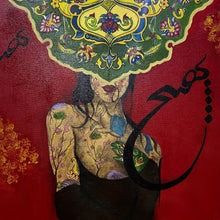 "Homesick" by Niloo Pariscari, Mixed Media on Canvas
