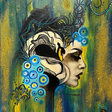 "Blue Mind I" by Niloo Pariscari, Mixed Media on Canvas