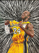 "Kobe Bryant" by Jay Nadeau, Glass Mosaic Art of Kobe Bryant SOLD