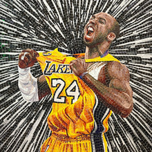 "Kobe Bryant" by Jay Nadeau, Glass Mosaic Art of Kobe Bryant SOLD