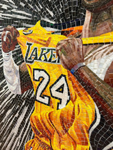 "Kobe Bryant" by Jay Nadeau, Glass Mosaic Art of Kobe Bryant SOLD