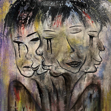 "Split" by Lina Brindis, Acrylic on Canvas