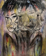"Split" by Lina Brindis, Acrylic on Canvas