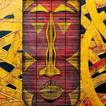"Synchronize" by H. Craig Jackson, Acrylic on Bamboo