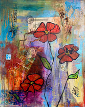 "Traveling Poppies" by Kimberly Campbell, Acrylic on Canvas