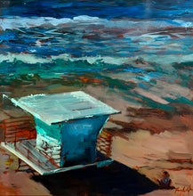 "Tower 23" by Fay Wyles, Oil on Wood Panel
