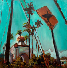 "Swami's Bound" by Fay Wyles, Oil on Wood Panel