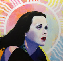 "Hedy Lamar Queen" by Dennis Asbury, Acrylic on Canvas
