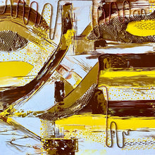 "Masked Communications" by Ing Weaver, Mixed Media on Canvas