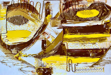 "Masked Communications" by Ing Weaver, Mixed Media on Canvas