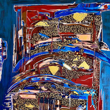 "I Love You Five" by Ing Weaver, Acrylic on Canvas