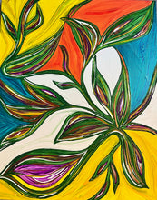 "Spring is Springing" by Ing Weaver, Mixed Media on Canvas