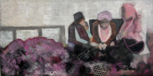 "Healing Bench" by Linda Robin, Acrylic on Wood