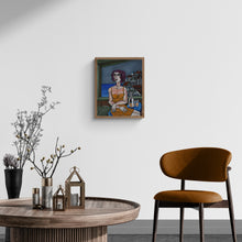 "Seated Model" by Nagui Achamallah, Acrylic on Canvas