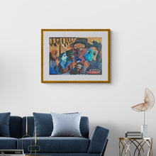 "El Circo" by Oscar Martínez, Acrylic on Paper