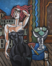 "Model" by Nagui Achamallah, Acrylic on Canvas