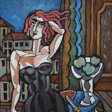 "Model" by Nagui Achamallah, Acrylic on Canvas