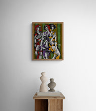 "Three Models" by Nagui Achamallah, Acrylic on Canvas