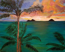 "Moku Sunrise" by Moira Lumpkin, Acrylic on Canvas