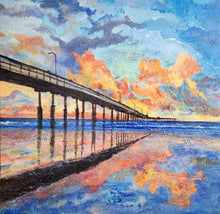"OB Pier" by Moira Lumpkin, Acrylic on Canvas