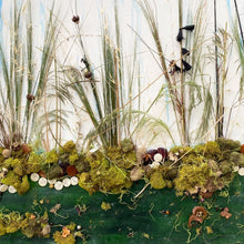"By the Waterfall's Edge" by Nancy Bermel, Acrylic on Canvas