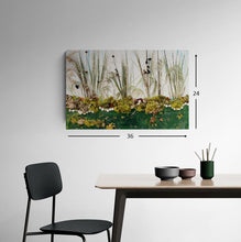 "By the Waterfall's Edge" by Nancy Bermel, Acrylic on Canvas