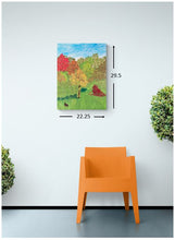 "Fall in NJ" by Nancy Bermel, Acrylic on Paper