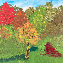 "Fall in NJ" by Nancy Bermel, Acrylic on Paper
