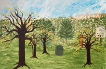"Endings/Beginnings" by  Nancy Bermel, Acrylic on Canvas