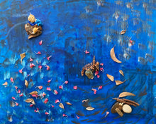 "Flow" by by Nancy Bermel, Mixed Media on Canvas