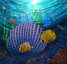 "Treasures of the Sea" by  Lance Jost, Polyurethane on Aluminum