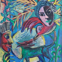 "Solitario" by Oscar Martínez, Acrylic on Paper