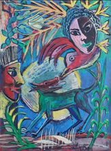 "Solitario" by Oscar Martínez, Acrylic on Paper
