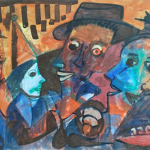"El Circo" by Oscar Martínez, Acrylic on Paper