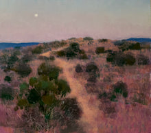 "Portola Camp (After Sunset)” by Francis DiFronzo, Oil over Acrylic and Gouache